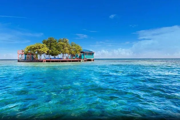 The Private Island in the Coral Reef