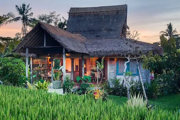 The Indonesian Villa in the Rice Paddies