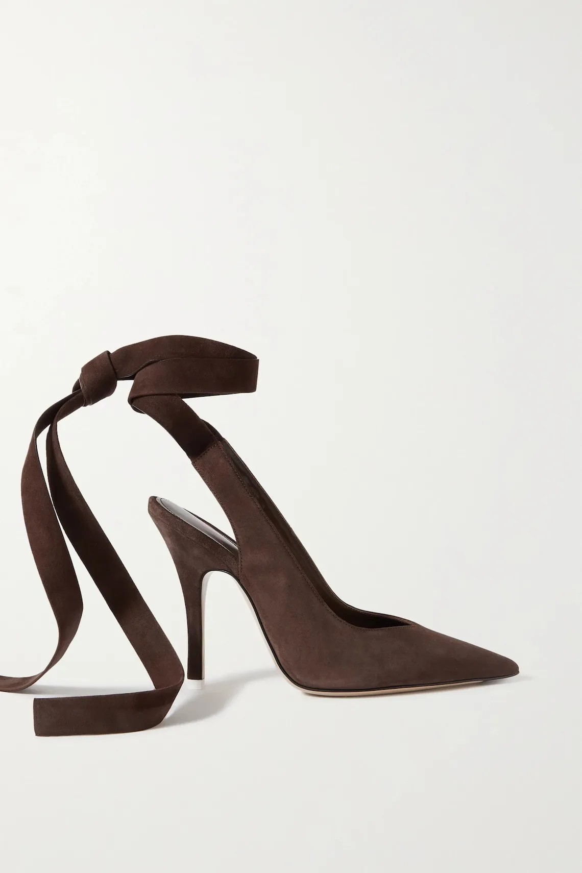 Chocolate Suede Pumps for Your Wedding