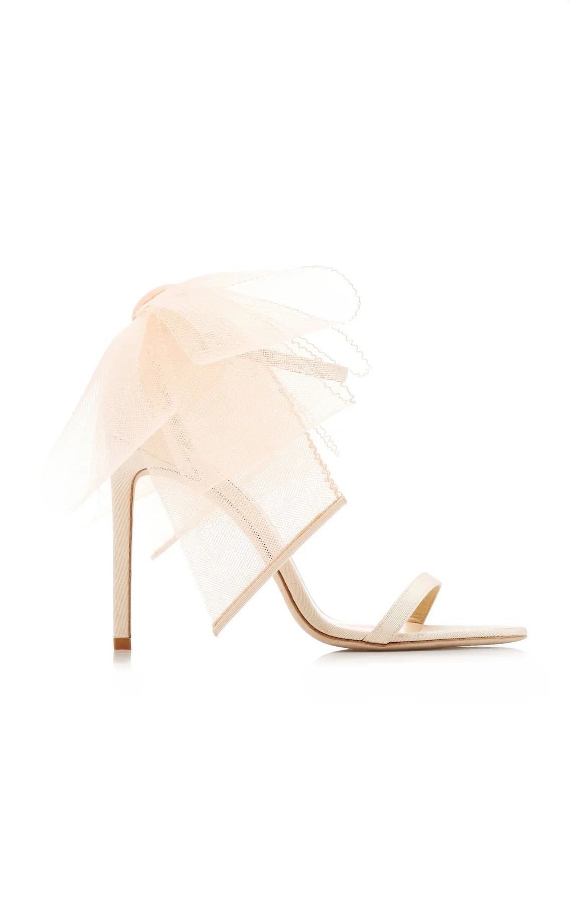 Tulle Bow Wedding Heels