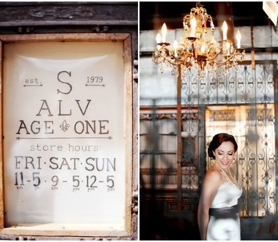 Eclectic Urban Chic Wedding At Salvage One, Chicago