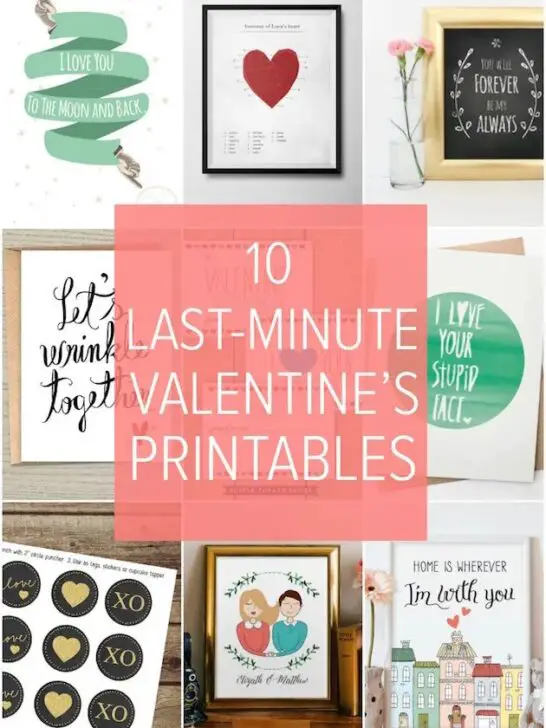 Last Minute Valentine: 10 Sweet Etsy Printables For Valentines Day
