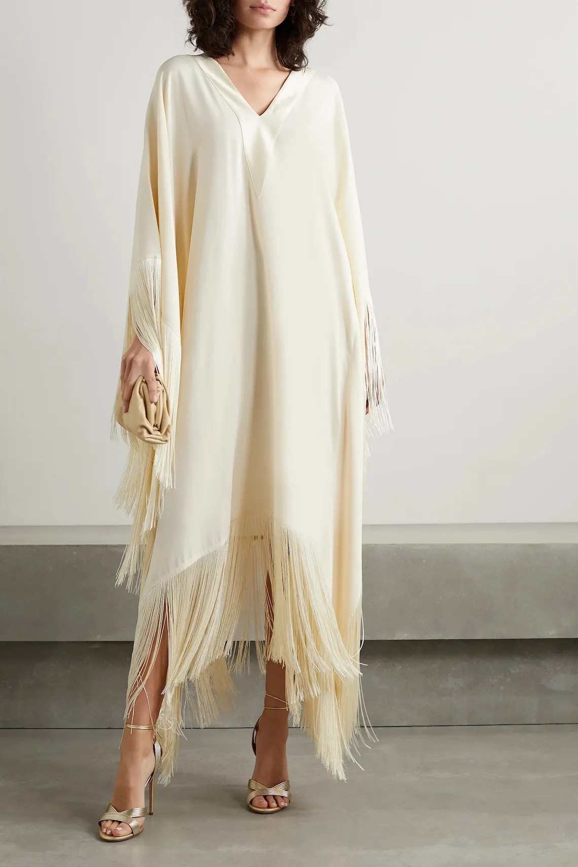 The Fashion-forward Silk Bridal Kaftan