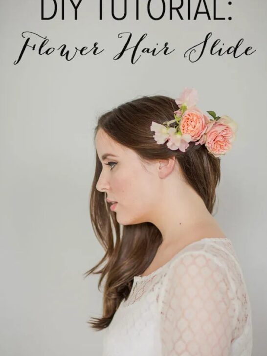 Diy Flower Hair Slide Tutorial