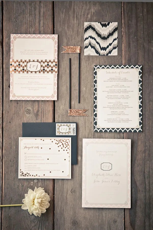 Elegant Menus and Escort Cards