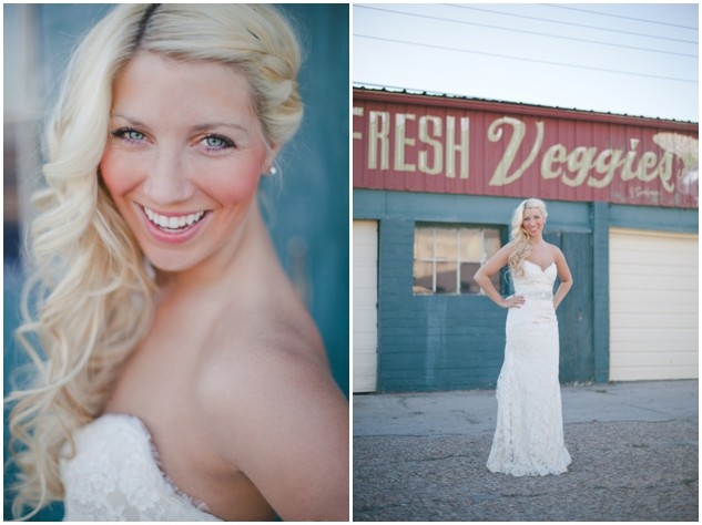 Lace & Coral Farmers Market Wedding