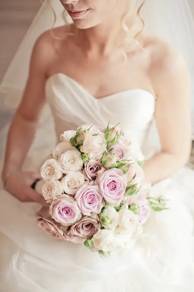 Dusky Pink Fairytale Wedding in An English Barn