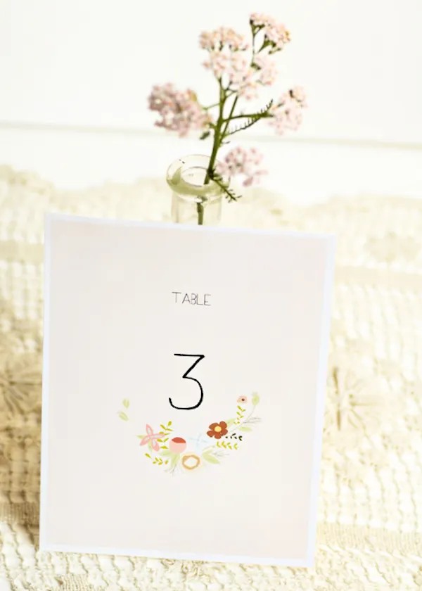 The Sweet Table Numbers