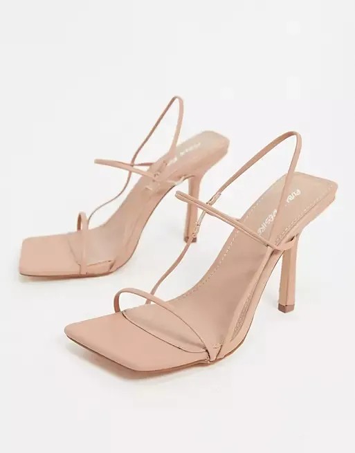 Nude Heeled Sandal for the Modern Bride