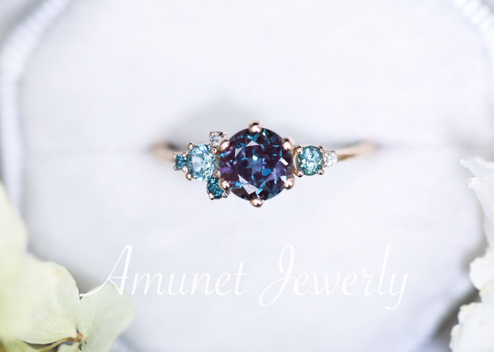 Vintage Cluster Engagement Rings