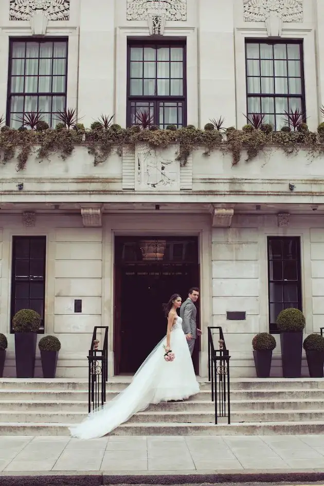 Impossibly Glamourous, City Chic Wedding Inspiration Shoot At The Town Hall Hotel, London