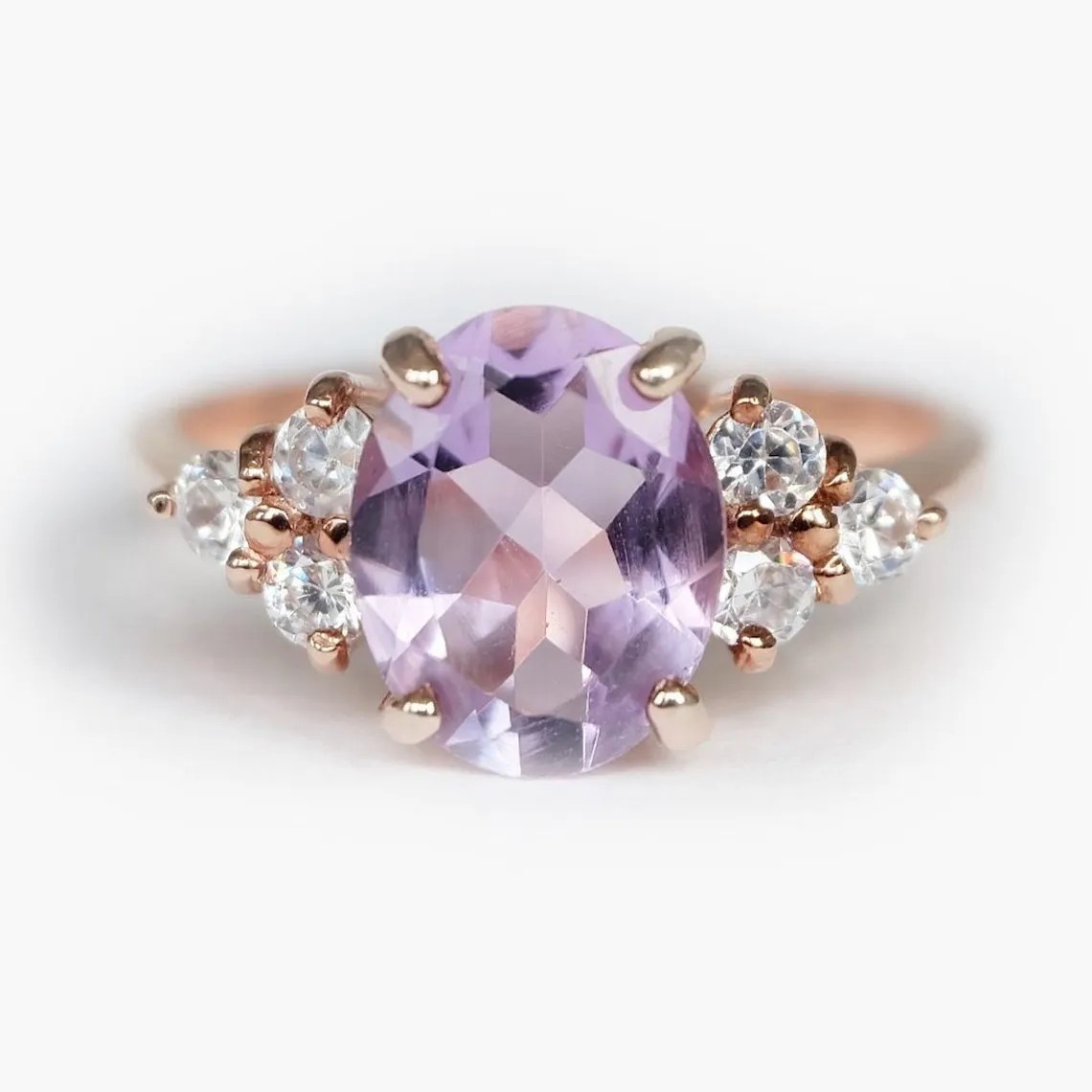 Lavender Amethyst Engagement Ring