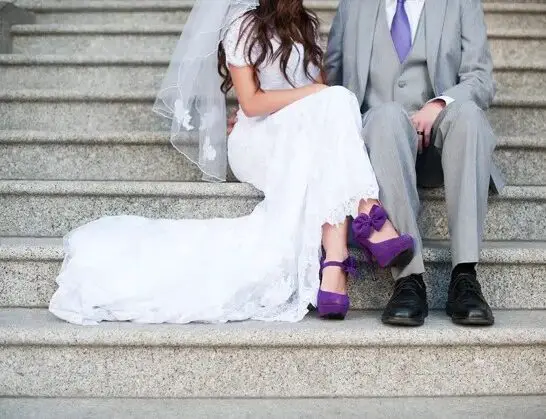 Elegant Purple Wedding At The Salt Lake City Temple