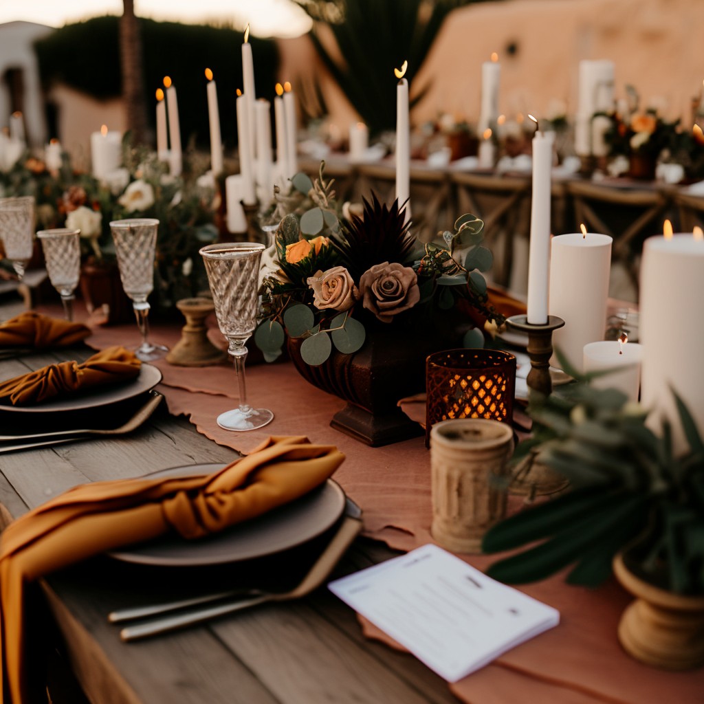 Sophisticated Gold Sequin Table Runners