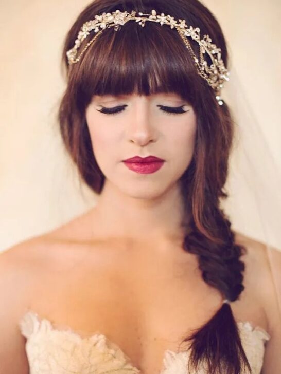 Brides With Bangs; Gorgeous Wedding Hair Inspiration