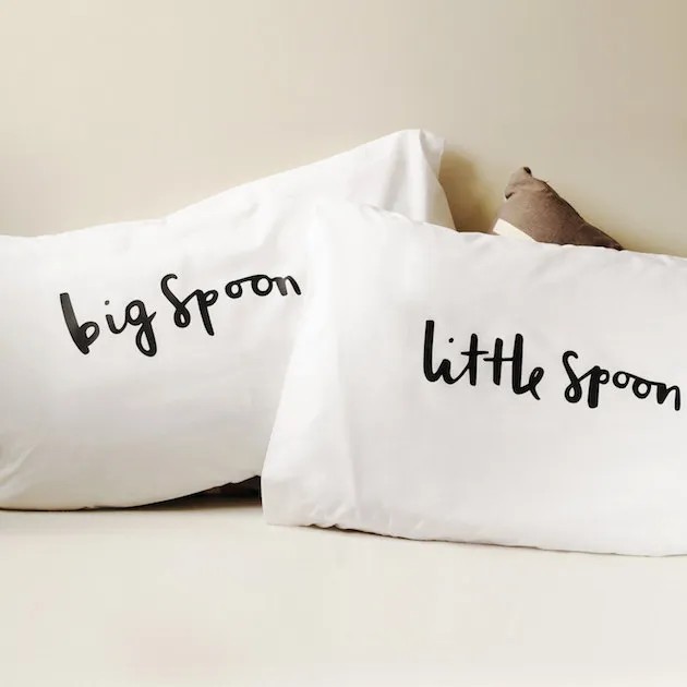 Big Spoon, Little Spoon Pillowcases