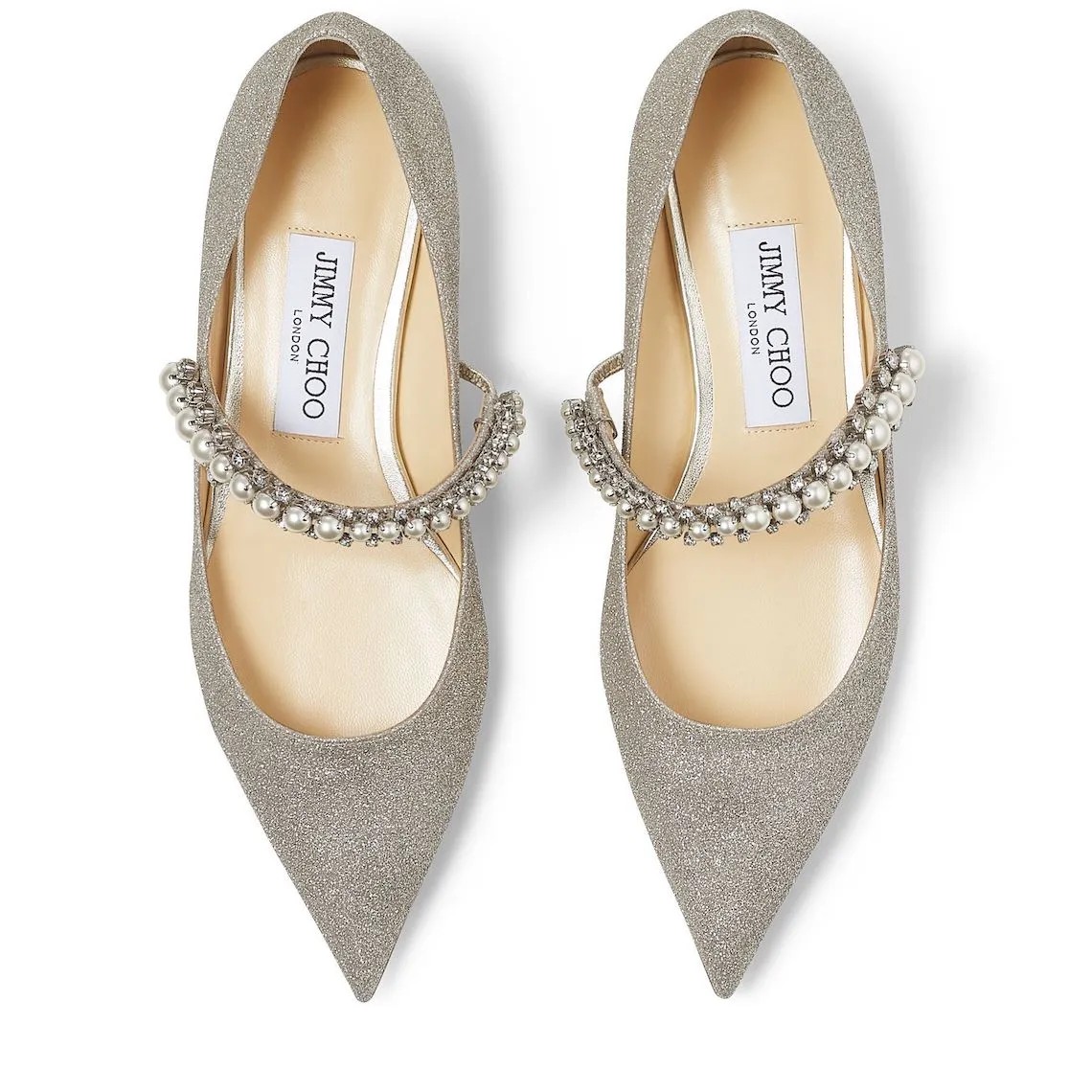 Metallic Glitter Bridal Flats