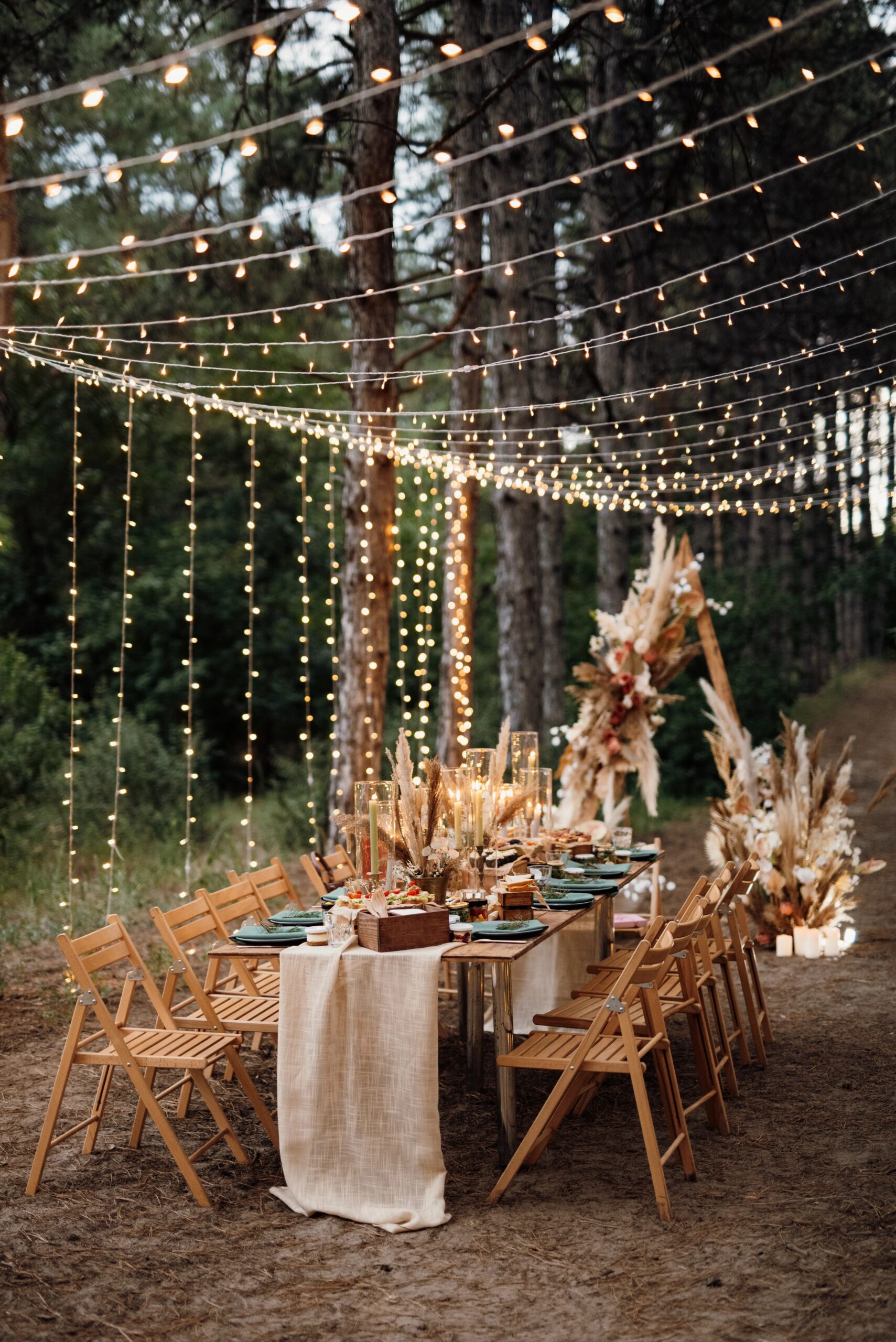 Candle and String Light Magic