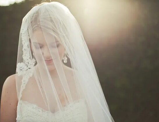 Classic & Romantic Navy Wedding Filled With Lace, Moss & Stripes