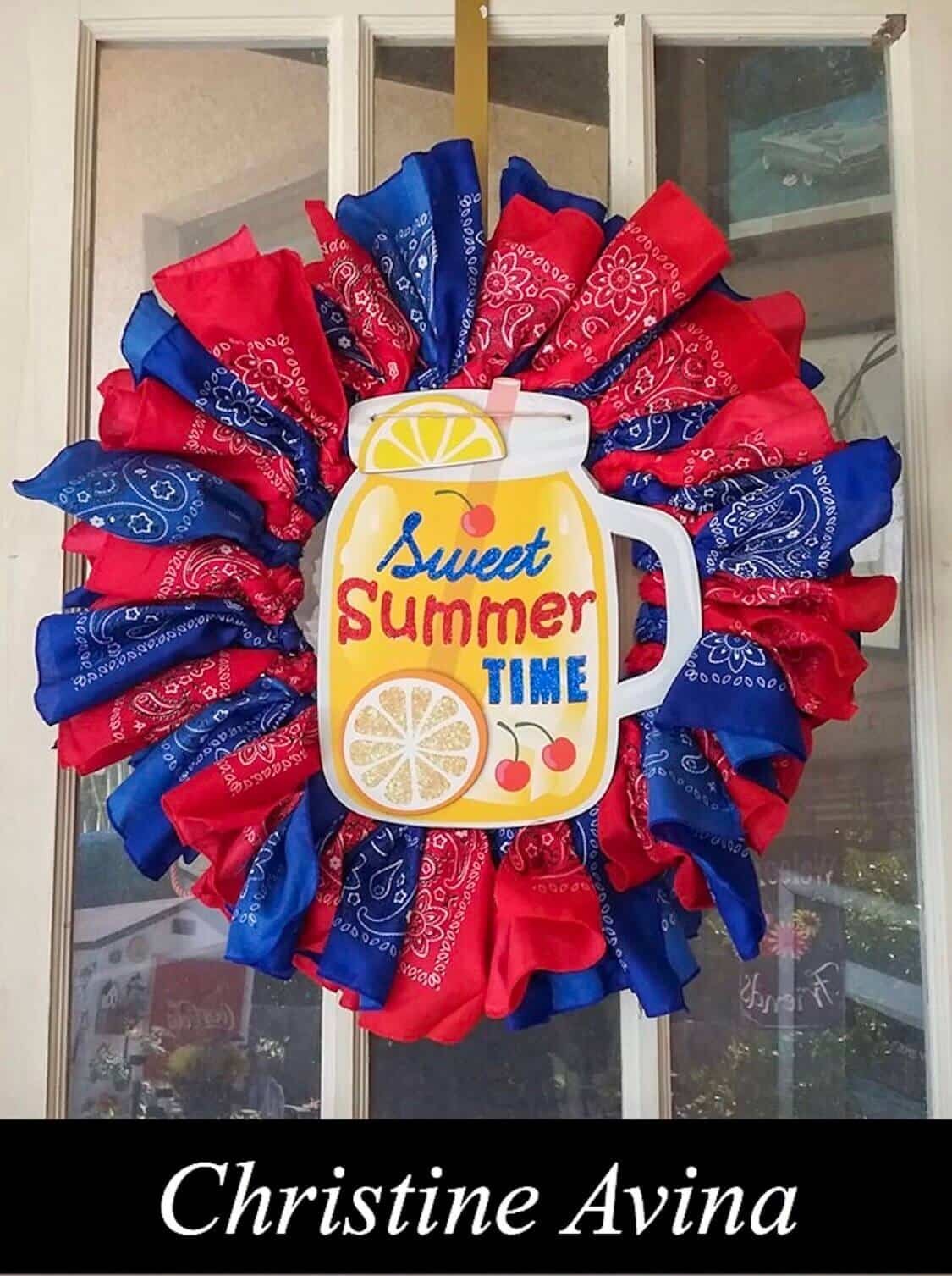 By far the easiest front door wreath project I