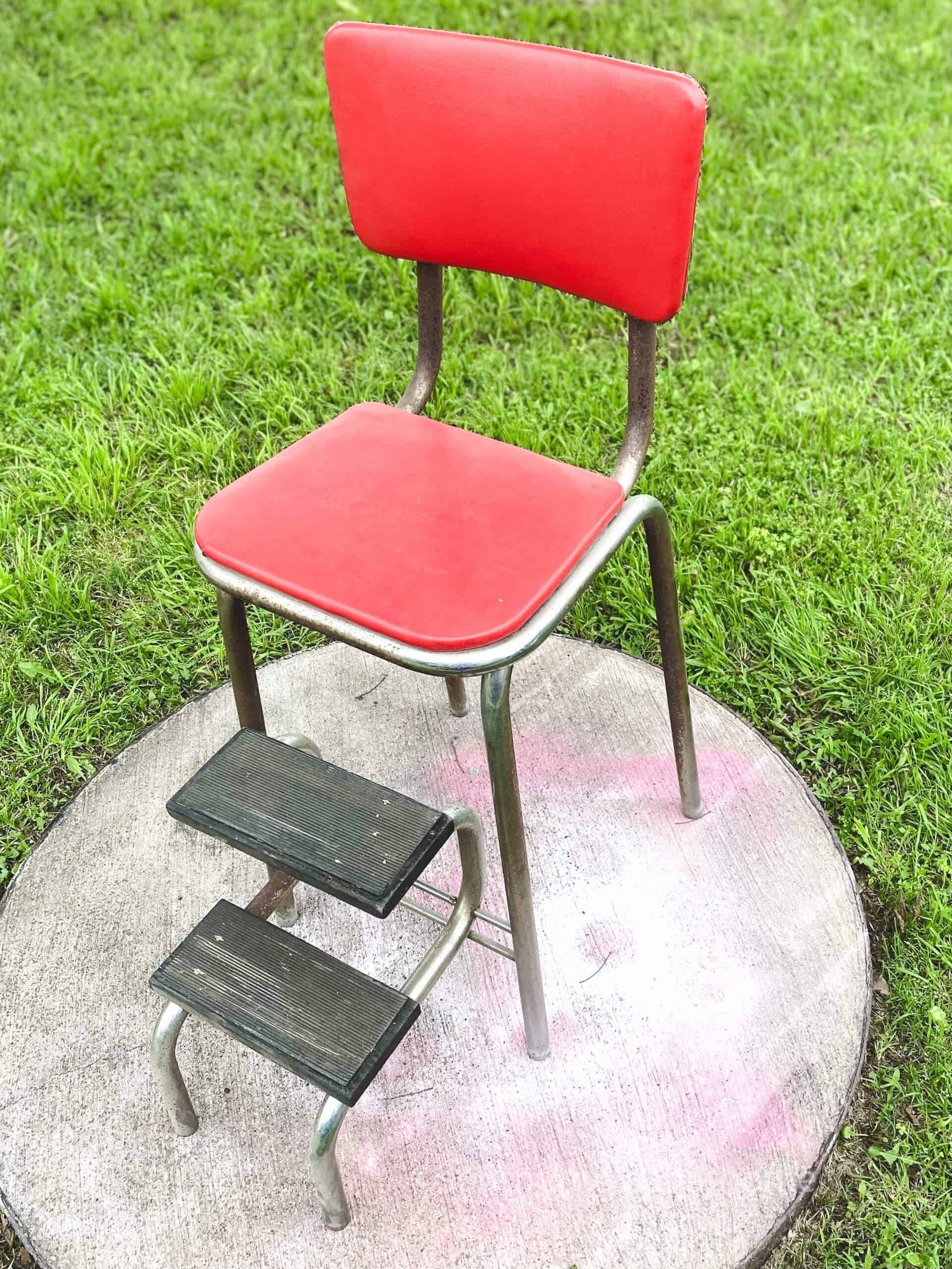 HOW TO MAKE A Vintage Step Stool Makeover