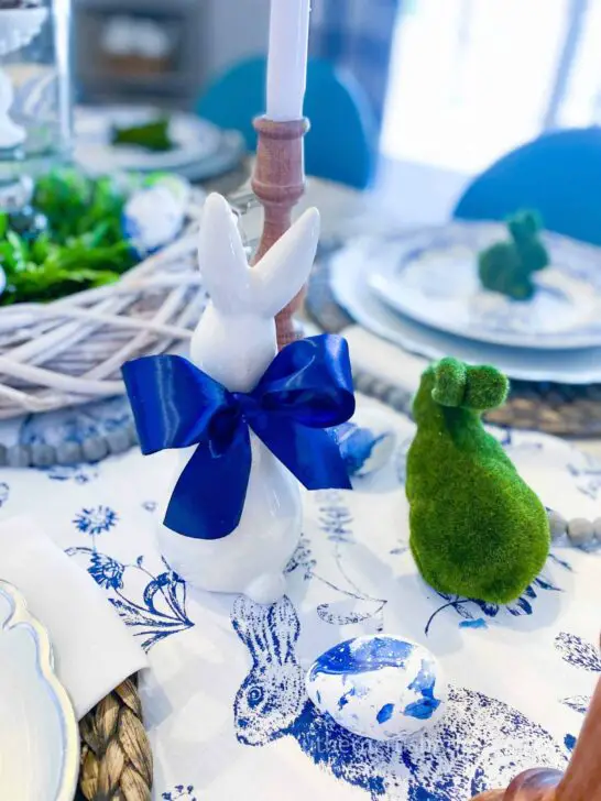 Easter Table Setting Ideas In Blue And White